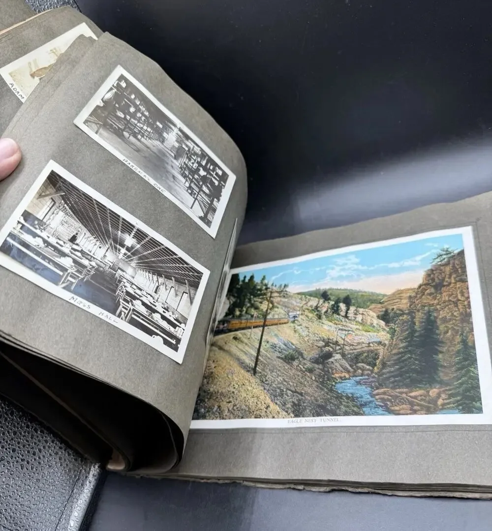 1909 LAKE MICHIGAN TO PUGET SOUND Railroad Scrapbook W Real RR Worker Photos